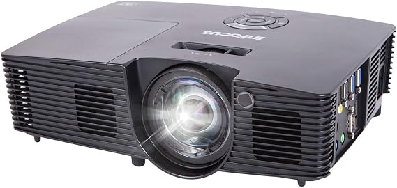 InFocus IN112XA Projector, DLP SVGA 3800 Lumens 3D Ready 2HDMI with Speakers