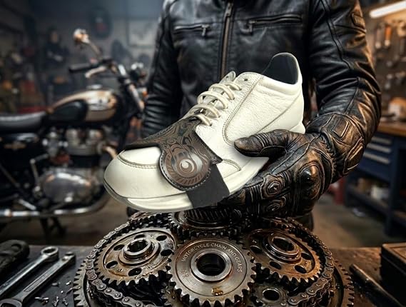 Mtn Mak86 Motosiklet Ayakkabı koruma pedleri, motosiklet vites pedi,motorcycle shoe protector,Motosiklet deri aksesuar (siyah)