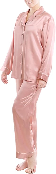 OSCAR ROSSA Women's Luxury Mulberry Silk Sleepwear 100% Silk Pajamas Set