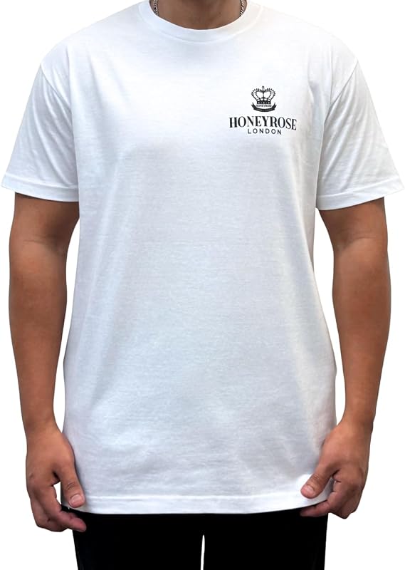 Honeyrose "Rule Your Mind White T-Shirt, 100% Cotton, (US, Alpha, Large, Regular, Long)