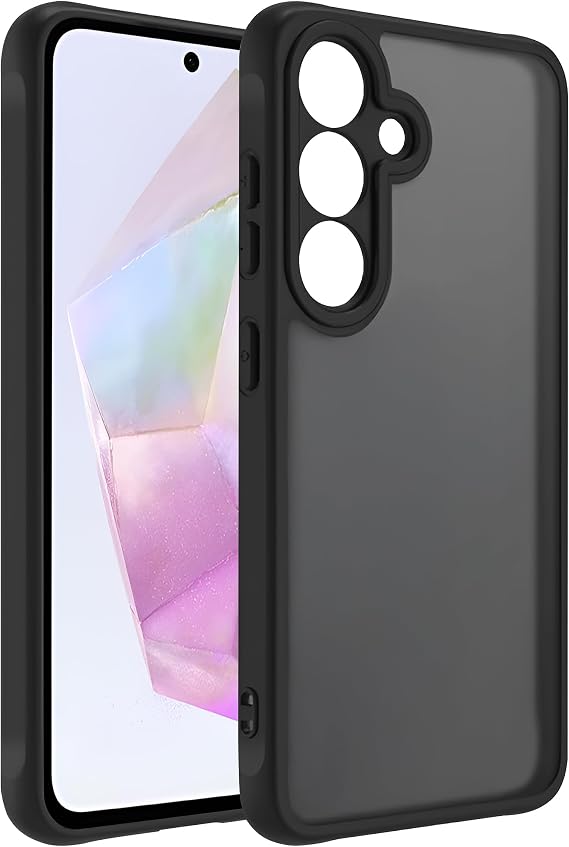 Teknoft Samsung Galaxy A17 için Basic Serisi Yükseltilmiş Lens Çerçeveli Ultra Güçlü Darbeye Dayanıklı Yumuşak Silikon Mat Kılıf (Galaxy A17)
