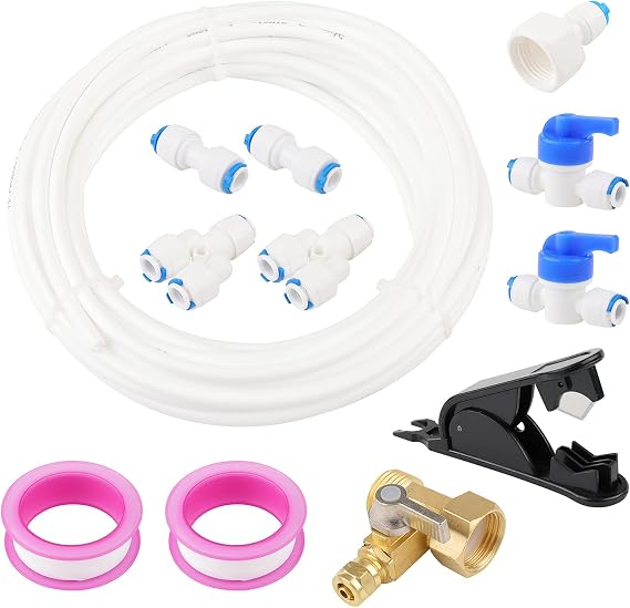 Tube Ball Valves Kit, 12Pcs, 1/4 inch Quick Connect