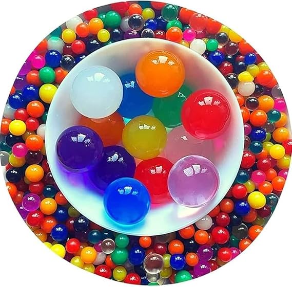 Giant Water Beads, 20-40mm after soaking in the water Crystal Balls, 700 Pack, Biodegradable, Multi-Colour, for Vase Filler, Party Decorations