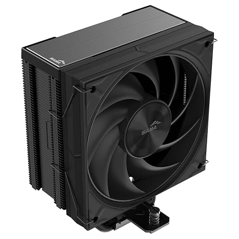 SAMA A40 Compact Tower CPU Air Cooler, 6mm*4 Heat Pipes, 240W TDP, Black