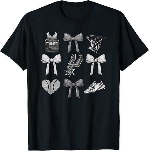 NBA San Antonio Spurs Bow Grid T-Shirt