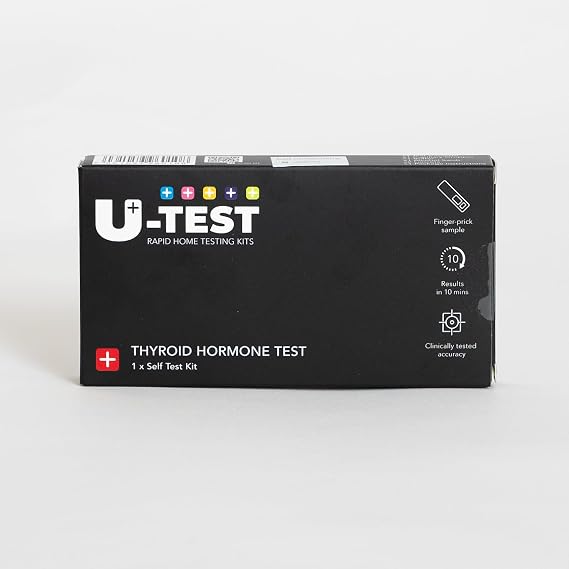 U-Test Thyroid Home Test Kit – Fast & Accurate TSH Screening, Easy At-Home Self-Test for Early Detection of Thyroid Imbalances (1 Test)