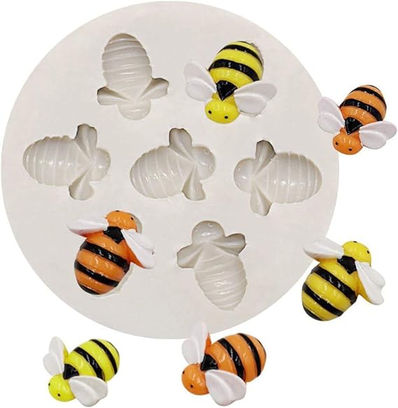 3D Bumble Bee with Honeycomb Silicone Mold