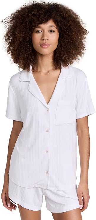 Eberjey Women's Gisele Rib Relaxed Short Pajama Set