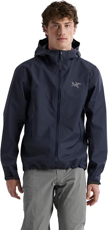 Arc'teryx Beta Jacket Men's | Gore-Tex ePE Shell, Maximum Versatility - Hiking Jacket, Waterproof Rain Jacket | Black Sapphire, Large