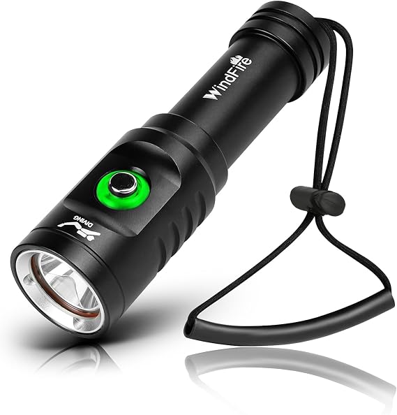 WINDFIRE Dive Light Scuba Diving Flashlight Bright Underwater Flashlight