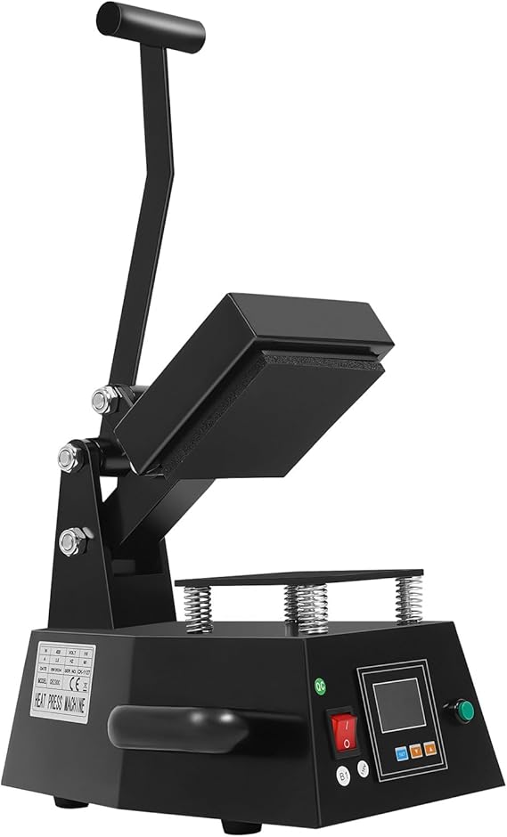 Heat Press Machine, Pro Small Digital Label Sublimation Heat Press, 450W 4.7x4.7 Inch Swing Away Multifunction Heat Press Transfer Machine Sublimation Combo for T Shirts Hat