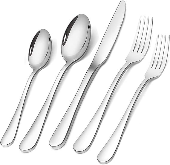 Briout Silverware Set for 4, Flatware Utensil Cutlery Set 20 Piece