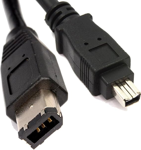 VMC-IL4615 VMCIL4615 i.Link 4-pin to 6-pin DV Digital Video Transfer Cable Replacement Compatible with Select Sony Handycam Camcorders (Compatible Models Listed Below)