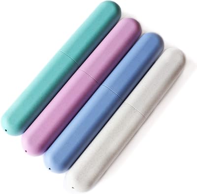 4 Pack Travel Toothbrush Case Portable Toothbrush Holder Toothbrush Travel Containers for Travel Business Trip Home Camping School