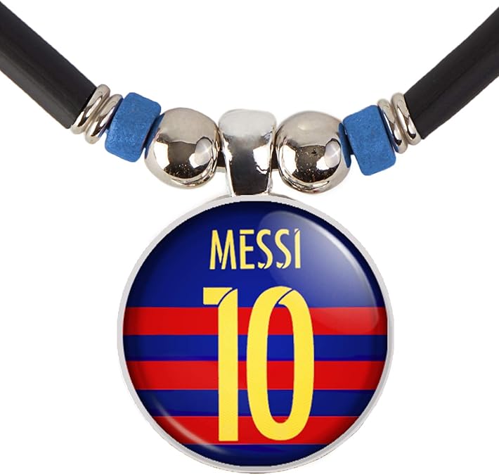 Lionel Messi Fc Barcelona Soccer Jersey Pendant Necklace, Leo Messi Jewelry