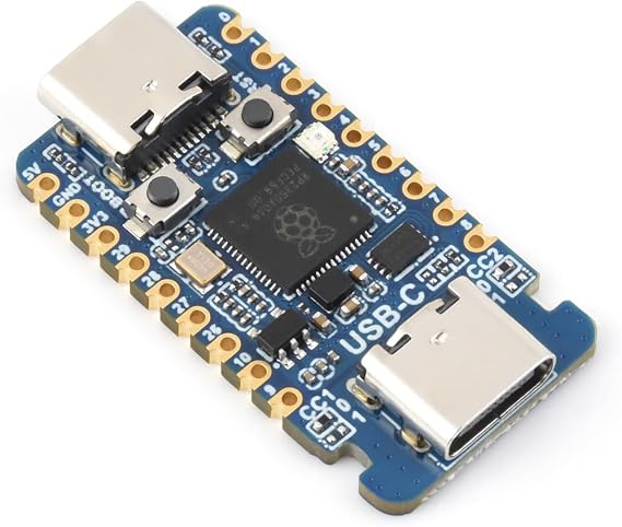 KLAYERS RP2350-USB-C Microcontroller Development Board Based on RPi RP2350A, Dual-Core & Dual-Architecture