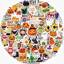 300Pcs Halloween Stickers for Kids Teens Adults, Waterproof Non-Repeating Vinyl Bulk Halloween Pumpkin Stickers for Holiday Party Favors Classroom Crafts Gifts Prizes Decorations