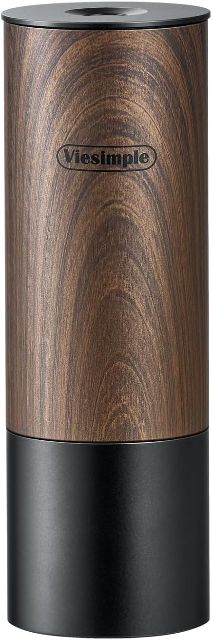 V2 Portable Electric Burr Coffee Grinder, 30 Settings, Walnut