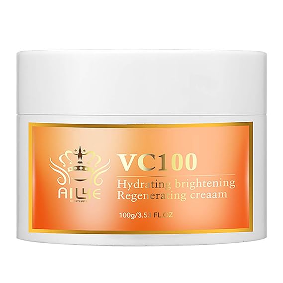 AILKE Vitamin C Face Cream, Brightening, Firming, Skin Moisturizer, Reducing Signs Of Aging, Regenerating Facial Cream For All Skin Types, 3.53 oz (Pack of 1)