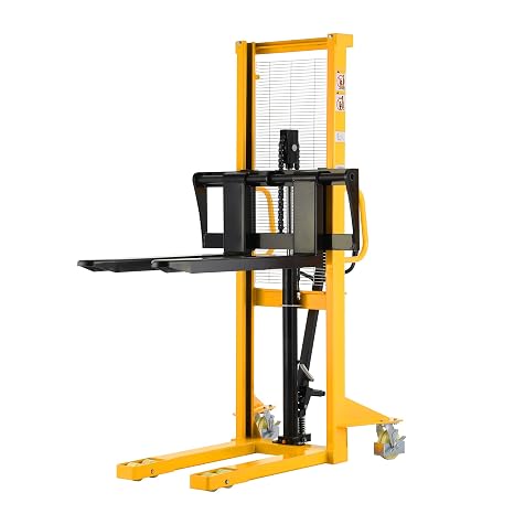 APOLLO Manual Pallet Stacker 2200lbs Capacity 63" Lifting Height
