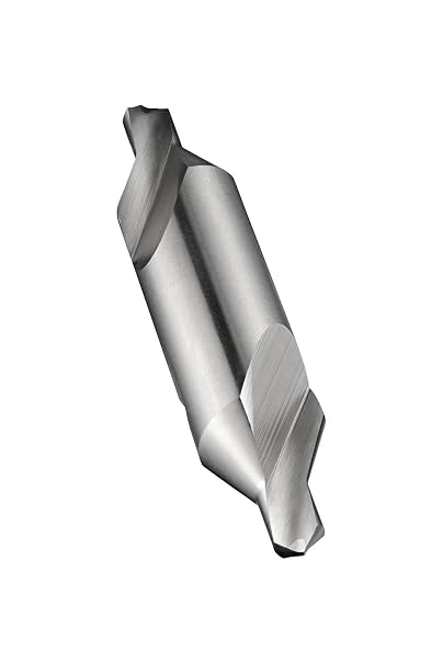 Dormer A225BS6 Centre Drill, Bright Coating, High Speed Steel, 0.25" Head Diameter, 3" Full Length