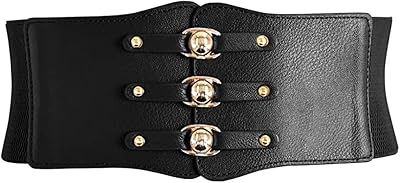 Nanxson Womens Elastic Wide Waist Band Tied Waspie Corset Obi Waist Belt PDW0077