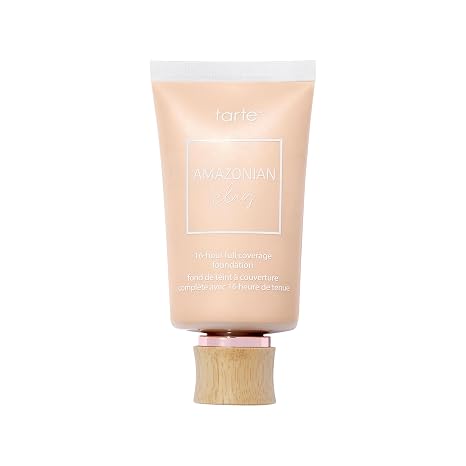tarte Amazonian clay 16-hour full coverage foundation Matte Finish Foundation with Amazonian Clay & Vitamin E for Hydration & Smooth Looking Skin, Vegan & Cruelty Free