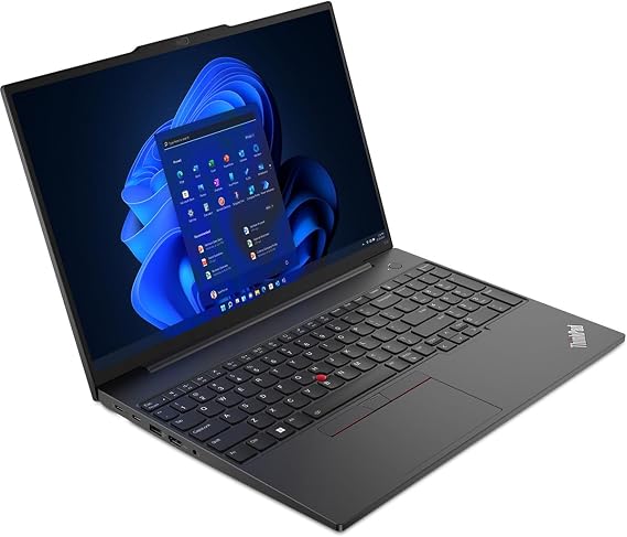 Lenovo ThinkPad E16 Gen 1 21JT001BUS 16" Notebook - WUXGA - 1920 x 1200 - AMD Ryzen 5 7530U Hexa-core (6 Core) 2 GHz - 16 GB Total RAM - 8 GB On-Board Memory - 256 GB SSD - Graphite Black