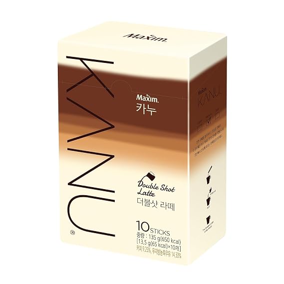 ZEESOON Kanu Maxim Double Shot Latte Instant Coffee 13.5g x 10T