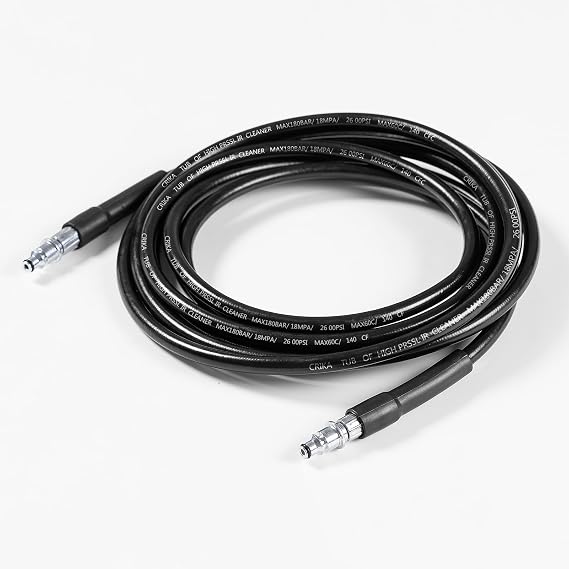 YUET 5M High Pressure Washer Replacement Hose for Bosch AQT Series Washers Domestic Bosch Easy/Universal Aquatak, Click Plug Quick Connect SDS Fittings, Accessories Extension Water Clean Pipe (5)