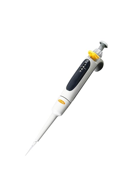 VS-TP10H Variable Volume Micropipette 0.5-10L x 0.01L | True One-Handed Operation | 4-Position Volume Display | Volume-Change Protection