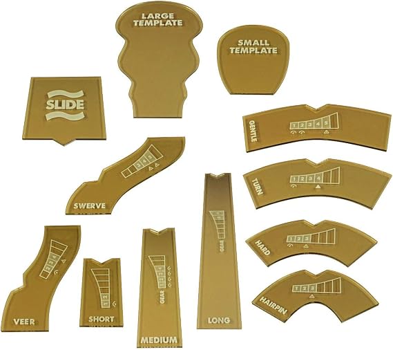 LITKO Template Set | Compatible with Gaslands | Set of 12 | 28mm Scale