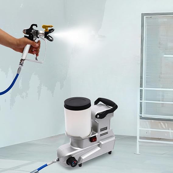 Airless Paint Sprayer, 1600W High Efficiency Thinning-Free Electric Spray Gun, 2.5L/84.54Oz/min, 120MPa, 850rpm, High Pressure Painter for Home Interior/Exterior