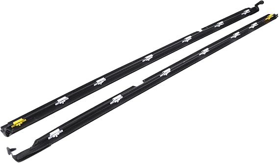 2PCS Left & Right Car Outer Door Window Moulding Trim Weatherstrip Seal Compatible with Mazda Miata 1999-2005 1990-1997 Windshield A-Pillar Trim Molding Replace NA01-58-810F NA01-59-810F