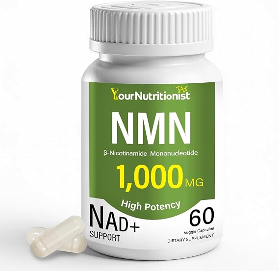 NMN Supplement 1000mg Per Serving, NAD+ Support Capsules