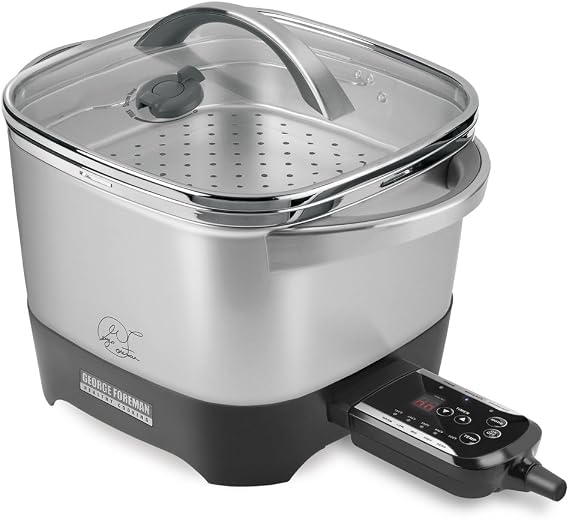 George Foreman RC0995P 20-Cup Smart Kitchen Multicooker with Intelli-Probe Digital Controls
