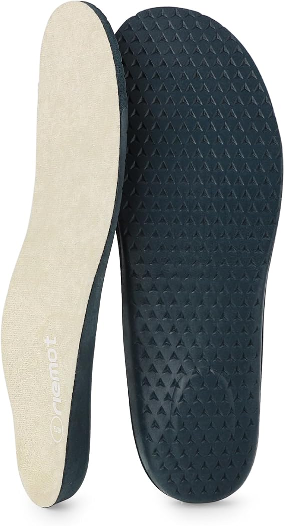 riemot Sockless Terry Cloth Insoles for Men Beige US12/ EU45