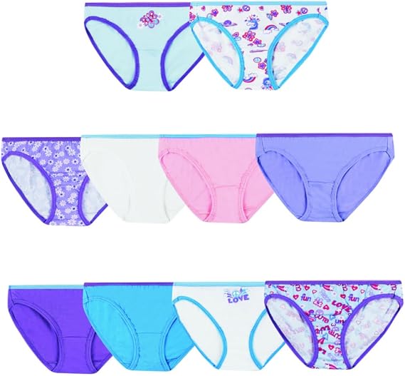 Hanes Girls' Hanes Girls' 20-pack Tagless Cotton Brief Panties
