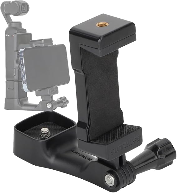 Cellphone Extended Clamp Mount for DJI Osmo Pocket 3 Camera Handle Accessories 1/4'' Screw Adapter Extension Rod Tripod Bike Expansion Holder