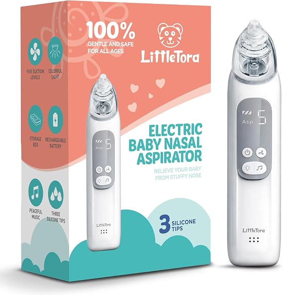 Baby Nasal Aspirator - Rechargeable Electric Nose Sucker