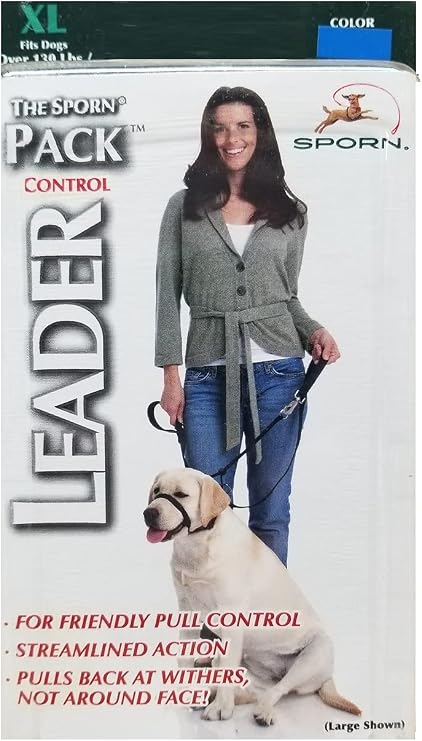 Sporn XL Blue Head Halter for Dogs