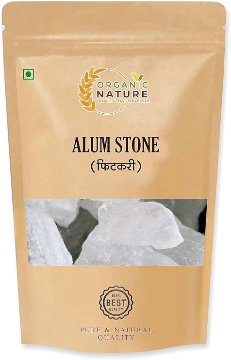 Generic Alum Stone (Fitkari) 400 gm |Crystal White Stone| White Phitkari Stone Crystal