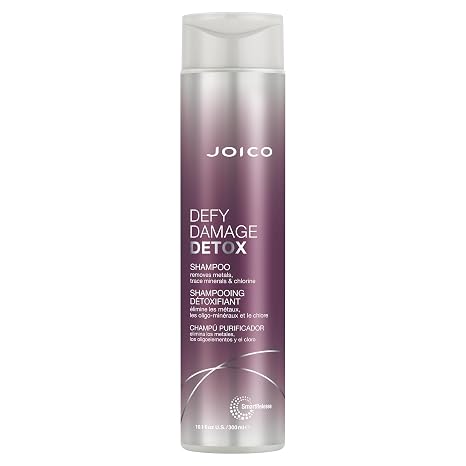 Joico Defy Damage Detox Shampoo | Removes Chlorine, Hard Water Residue, Product Buildup, Metals, Trace Minerals | Strengthens Bonds & Preserves Hair Color | Vegan | Sulfate-Free