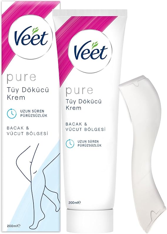 Veet Pure Depilatory Cream 200 ml for Sensitive Skin