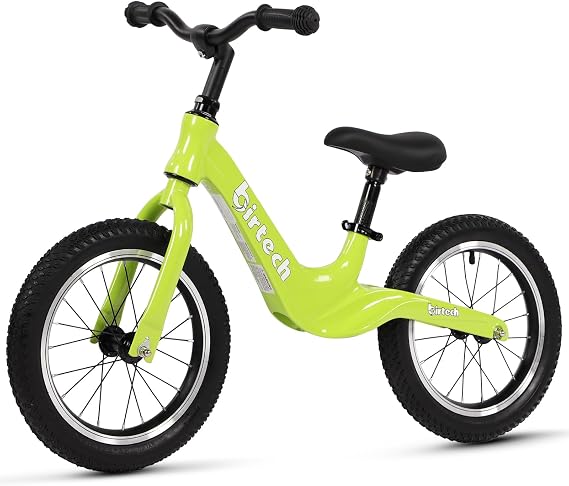 Hello-5ive 14" Kids Balance Bike for 3,4,5,6 Year Old Boys and Girls, Air Tires with Magnesium Alloy Frame, Lightweight No Pedal Toddler Training Bicycle | Air Tires