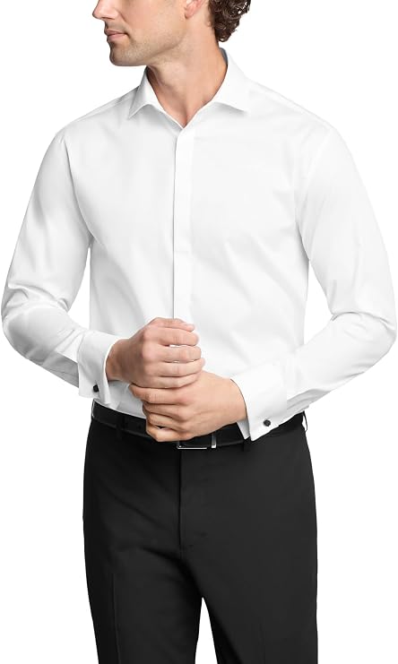 Calvin Klein Men's Dress Shirt Non Iron Stretch Regular Fit Formal Occasion