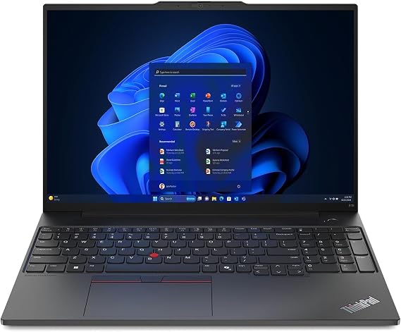 Lenovo ThinkPad E16 Gen 2 2024 Business Laptop 16" WUXGA IPS 12-Core Intel Ultra 7 155U 64GB DDR5 4TB SSD Intel Graphics Thunderbolt 4 Wi-Fi 6 Backlit Keyboard Fingerprint Win10 Pro w/ONT 32GB USB
