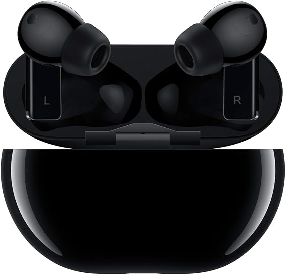 HUAWEI FreeBuds Pro, True Wireless Bluetooth Earphone with Intelligent Noise Cancellation, 3-mic System, Quick Wireless Charging, Carbon Black