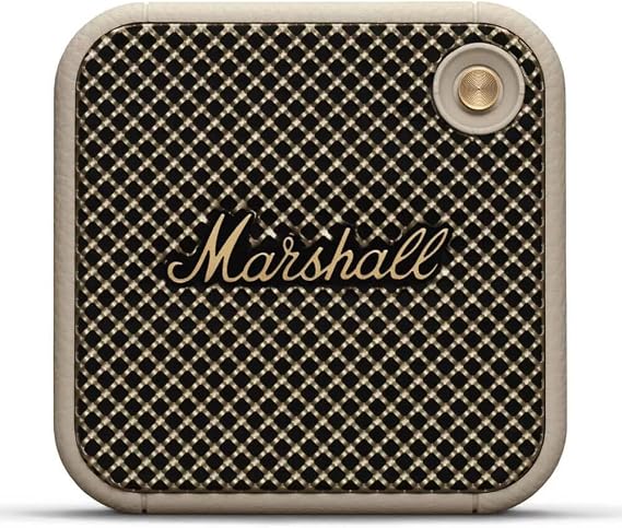 Marshall Willen Wireless Bluetooth Speaker Over 15 Hours of Playtime IP67 Waterproof Fast Charge Stackable Cream