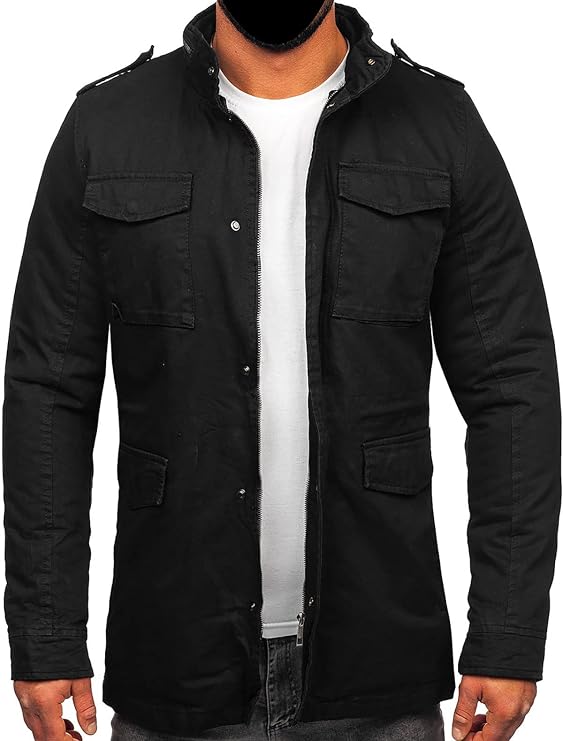 m65 Field Jacket Men Military Black